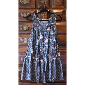 NWOT Navy Floral Dress